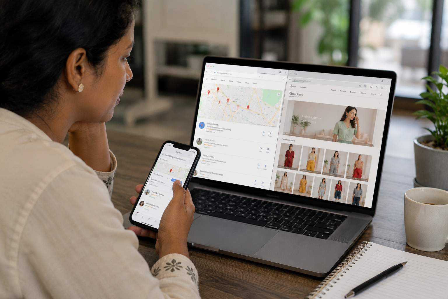 Business directory listing versus website search comparison